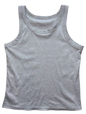 Women’s Basic Ribbed Tank Top — Light Gray